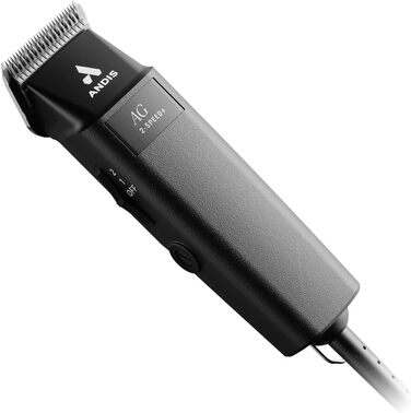 Професійна машинка для стрижки тварин Andis AG 12845, 2 швидкості, легка, знімне лезо, для всіх порід собак та котів, чорна