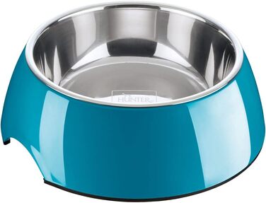 Миска HUNTER Melamin, petrol, 350 мл, з нержавіючої сталі, неслизька, стійка до подряпин та ударів, легко миється, для посудомийної машини
