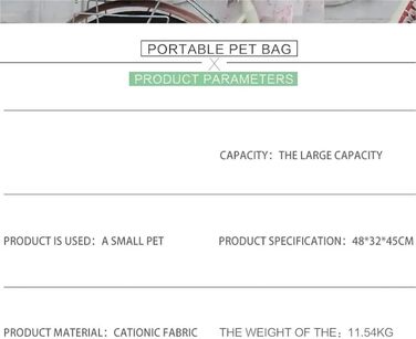 Сумка-переноска для собак та котів на велосипед, складна, задня, велика