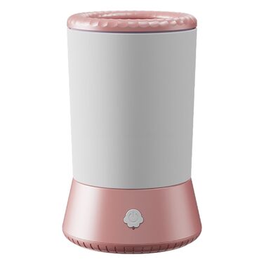 Автоматична мийка лап для собак - USB-зарядка, для маленьких, середніх, біла, рожева