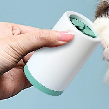 Очищувач лап для собак Hogvinnatil – мийка лап для собак, очищувач бруду, щітка для собак, машина для миття лап, екологічний (зелений, Pe)