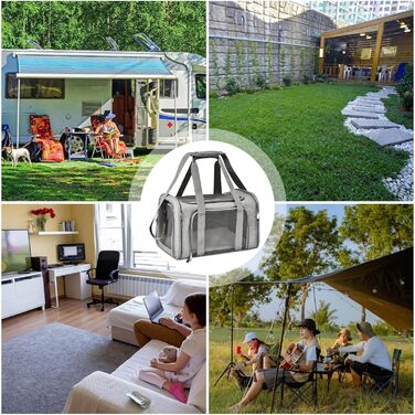 Транспортна переноска для собак та котів, складна, сіра - Dogbox Small