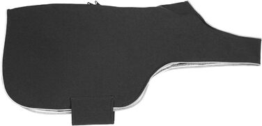 Водонепроникний жилет для собак Softshell з порталом для повідка та клямкою (S, Чорний)