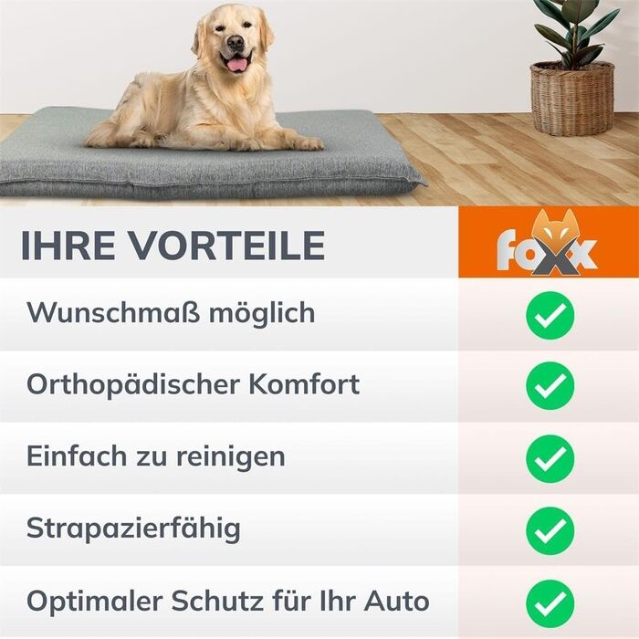 Килимок для собак та котів Foxx, водовідштовхувальний, Outdoor, антрацит, 60x40x6 см