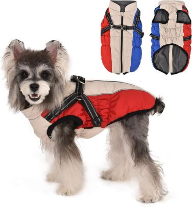 Водонепроникний жилет для собак - теплий зимовий жилет для собак, підходить для цуценят та великих собак (L, XL)