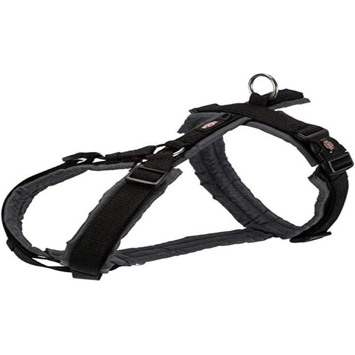 Шлея для собак TRIXIE Trekking, розмір L, чорна/графітова