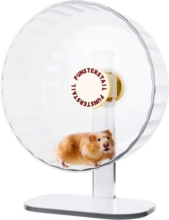Бігове колесо для гризунів Hamsterrad 30 см, магнітне, бежеве (персикове), тихе, 22 см