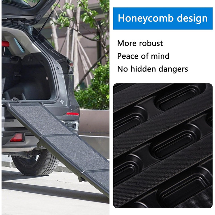 Рампа для собак Premium, 180 см, для авто, SUV, вантажівки, складна, 70 кг, антиковзка