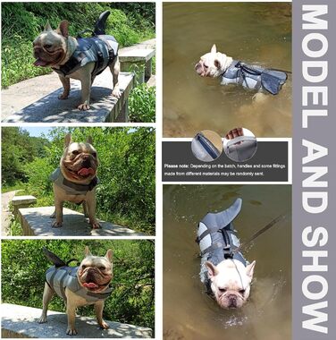 Рятувальний жилет для собак Hifrenchies у вигляді акули, розмір M (для Французького бульдога)