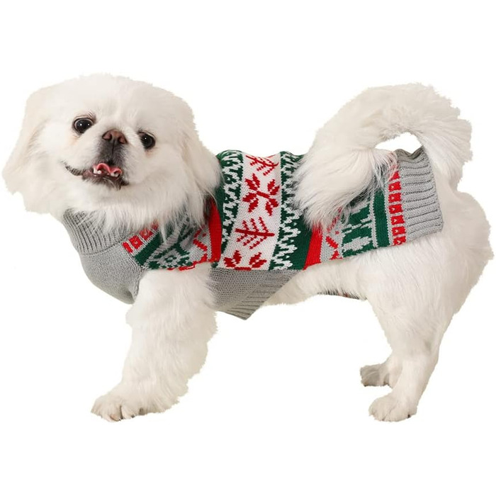 Теплий зимовий светр для собак середніх та великих порід - Knitted Sweater Costume Outfit