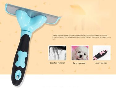 Слікер для собак Slicker Dog Brushes - самоочисна щітка для грумінгу, видаляє 90% шерсті, підходить для собак та котів з середньою та довгою шерстю, рожевий колір