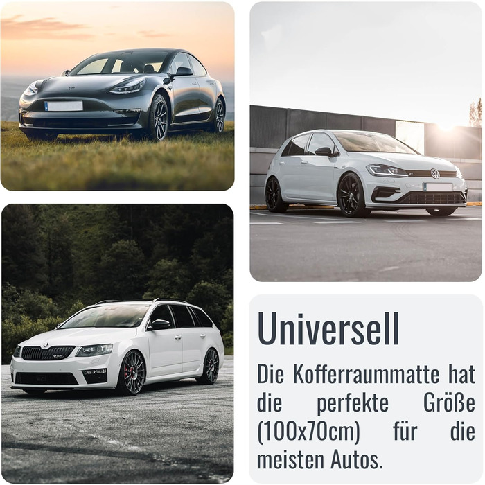 Захист для багажника автомобіля Achilles – килимок для багажника з захистом від подряпин та вологи – для собак – універсальний розмір 100x70 см, чорний