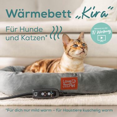 Електричне грілка-лежанка Beurer Kira для собак та котів, 58 x 50 см. З таймером, водонепроникна, стійка до подряпин, миється при 30°C