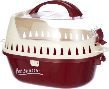 Транспортний бокс для тварин Karlie Transportbox Pet Shuttle L: 25x19x18 см, червоний (10x5x10 см)