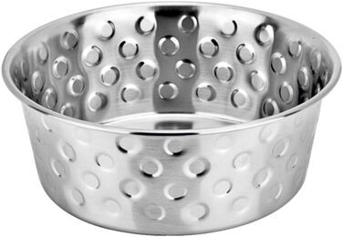 Набори мисок для собак та котів з нержавіючої сталі (2 шт.) – миски для води з неслизьким дном, 600 мл, діаметр 14 см (Candy Dots)