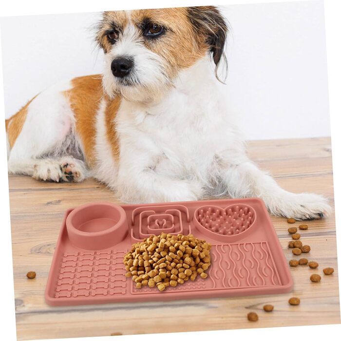 Мапа-заспокійливий килимок для собак та котів з силікону з присосками. Забезпечує повільне споживання їжі та сприяє травленню. Великий килимок для цуценят та котів.