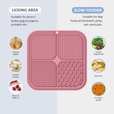 Килимок для собак ChefAide: повільна годівля, проти нудьги та тривоги, 21.6 x 21.6 см
