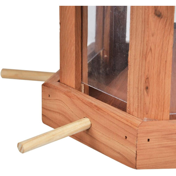 Дерев'яний годівниця для птахів, годівнична станція 26x26x27 см