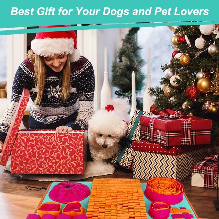 Інтерактивна килимок-нюхалка для собак та котів, сповільнює харчування, знімає стрес, оранжевий, червоний, блакитний