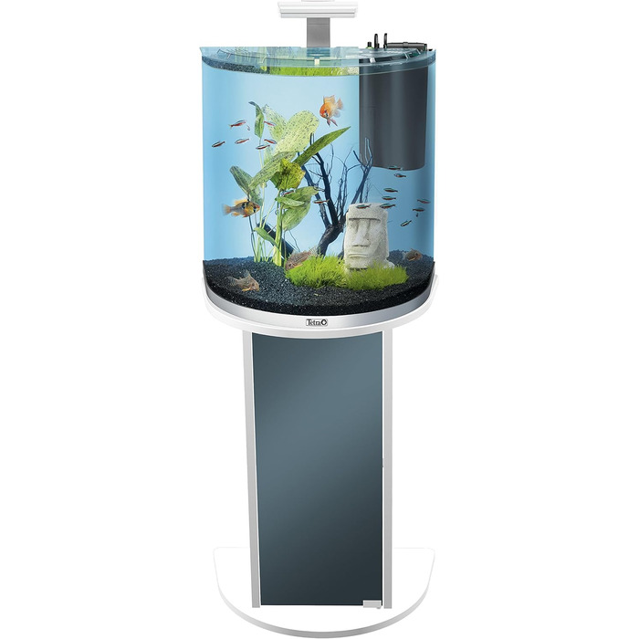 Тумба для акваріума Tetra AquaArt Explorer Line 30/60 л, біла, для акваріумів з вигнутим склом