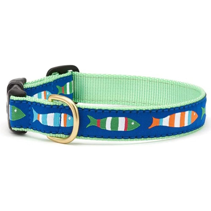 Нашийник для собак Up Country Fun-C-S Funky Fish, розмір S, вузький (5/8''), яскравий дизайн