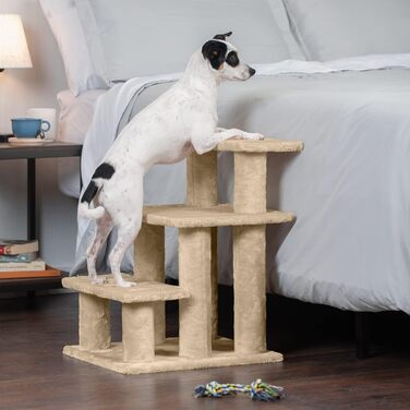 Сходи для тварин Furhaven Steady Paws, 3-ступеневі, коричневі, для високих ліжок і диванів