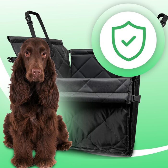 Автокрісло для собак Retoo: міцне, з сумкою, 60x50x44.5 см, чорне