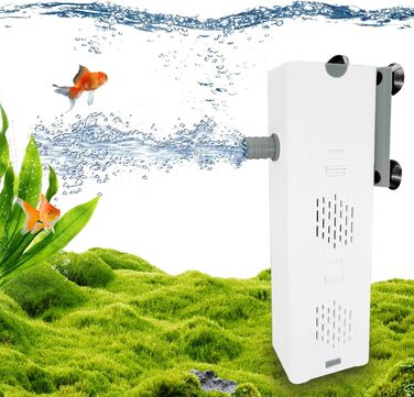 Фільтр для акваріума KDFALO 15W 200л/год з 2 фільтрувальними губками - внутрішній фільтр для акваріумів