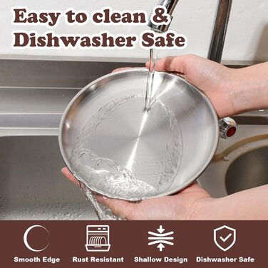 Миска для котів YUXIANLB, нержавіюча сталь, широка, 2 шт.