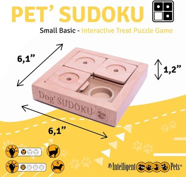 Інтерактивна іграшка-головоломка для собак і котів Sudoku Basic – інтелектуальна іграшка для розвитку мислення тварин