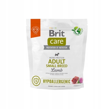 Корм для собак BRIT Care Hypoallergenic Adult Small Breed Ягнятина, 7 кг