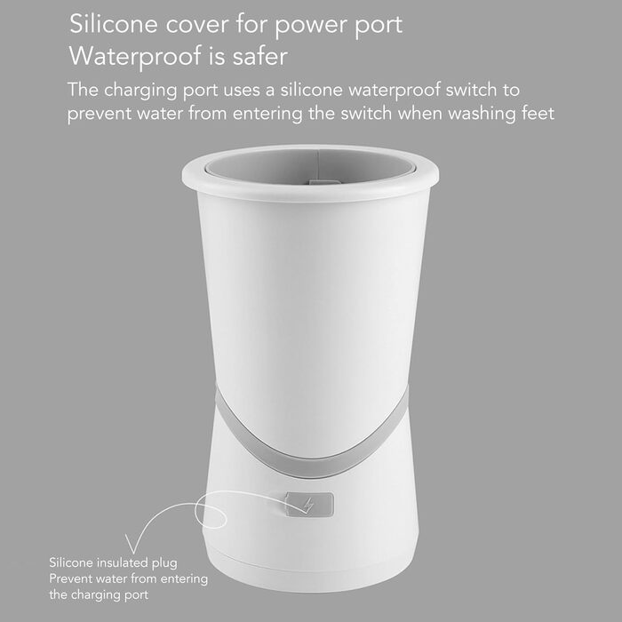 Автоматична мийка лап для собак Pyhodi, електрична, з регулюванням тиску та температури води, м'які щетинки