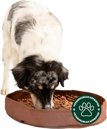 Килимок для собак Reggie, стимулює апетит, зменшує швидке поїдання, нудьгу та стрес. Підходить для собак будь-якого віку, породи та розміру (коричневий).