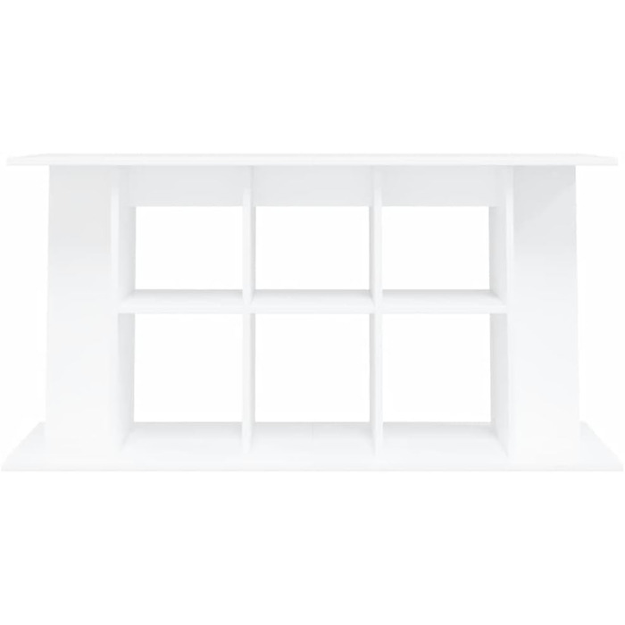vidaXL Акваріумна тумба глянець білий 120x40x60 см ДСП