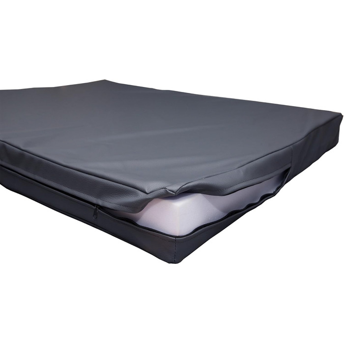 Ортопедичний килимок для собак CopcoPet Jumbo Grey – 120 x 90 x 8 см – Міцне шкірозамінник, легко миється, не слизький – Для великих собак, в квартиру, сад, переноску – Товстий, 120 x 90 x 8 см