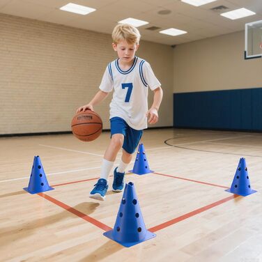 Набір фігур для аджиліті для собак, 12 кілків, 18 стійок, футбольне тренувальне обладнання, сумка в комплекті