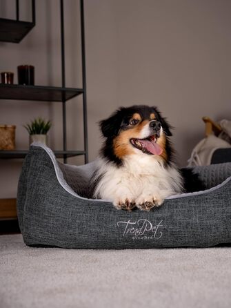 TrendPet VitaBed - ортопедичне собаче ліжко преміум-класу з матрацом з Memory Foam 5 см (100x90 см)