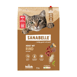 Сухий корм для дорослих котів Sanabelle Classic з яловичиною, від 12 місяців, 10 кг