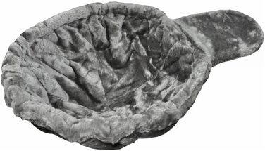 Котячий будиночок Nanook Kratzbaum - лежанка для котів, XXL, Ø 45 см, глибина 12 см, сірий