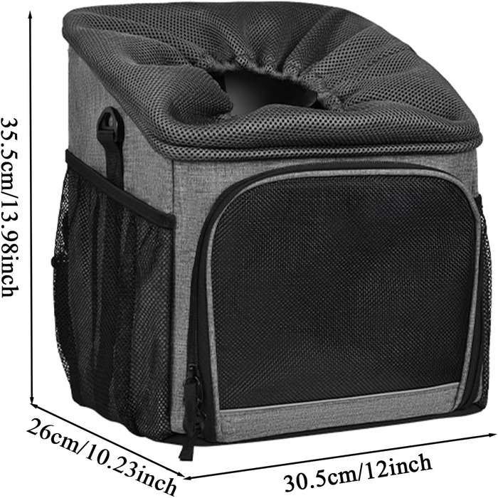 Велосипедний кошик для собак - дихаючий кошик для тварин | Легкий переноска, проста установка для подорожей, кемпінгу, щоденного використання