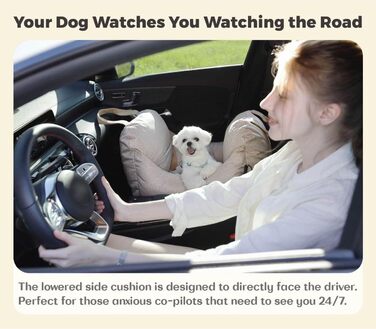 PET AWESOME автокрісло для собак, бежеве, для автомобіля
