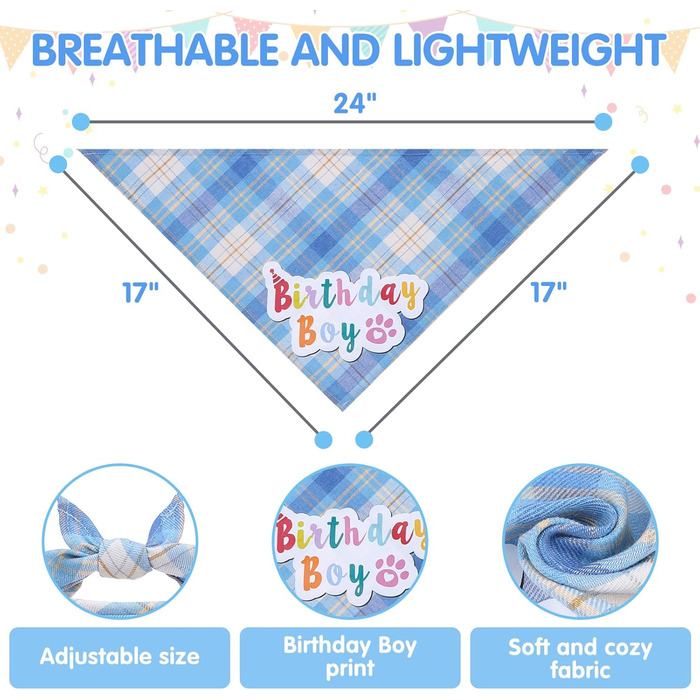 Сукня для собак SCENEREAL на весілля з банданою, краваткою та короною, комплект для собак, дівчаток, цуценят, кошенят, вечірній аксесуар, спідниця-тьюль, костюм для маленьких, середніх та великих собак, білий (весільний) (хлопчики - світло-блакитний в клі