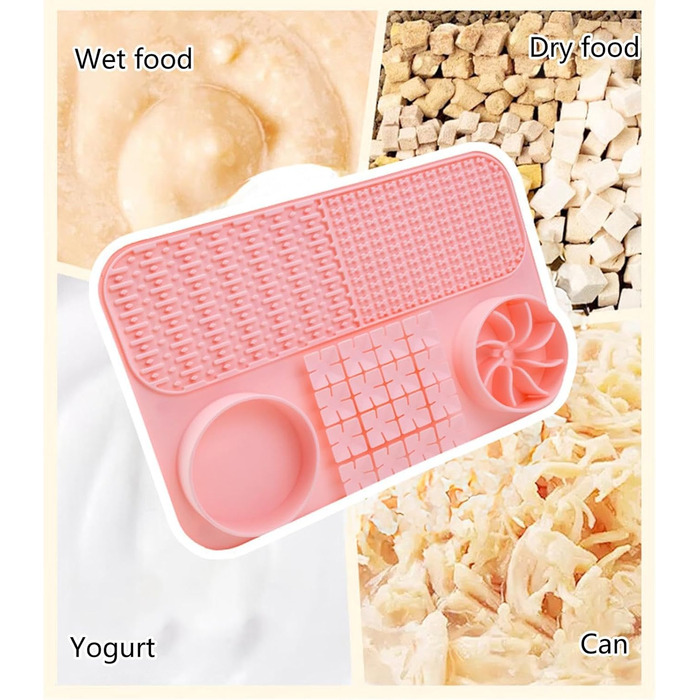 Лежанка-лежак для собак з повільним годуванням, інтерактивна іграшка-лежак | Годівниця-пазл для собак | Лежак для собак (Рожевий, універсальний розмір)