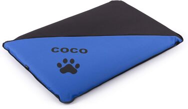 Водонепроникна лежанка для собак, миється, підходить для великих, середніх та маленьких собак, для дому та вулиці, міцна, блакитна (S, 75x50x6 см)