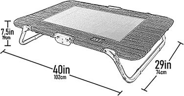 Лягушковий лежак для тварин Pet Gear Lifestyle - піднятий лежак, міцне дихаюче мереживо, для дому та вулиці, легкий та портативний, хмарний комфорт