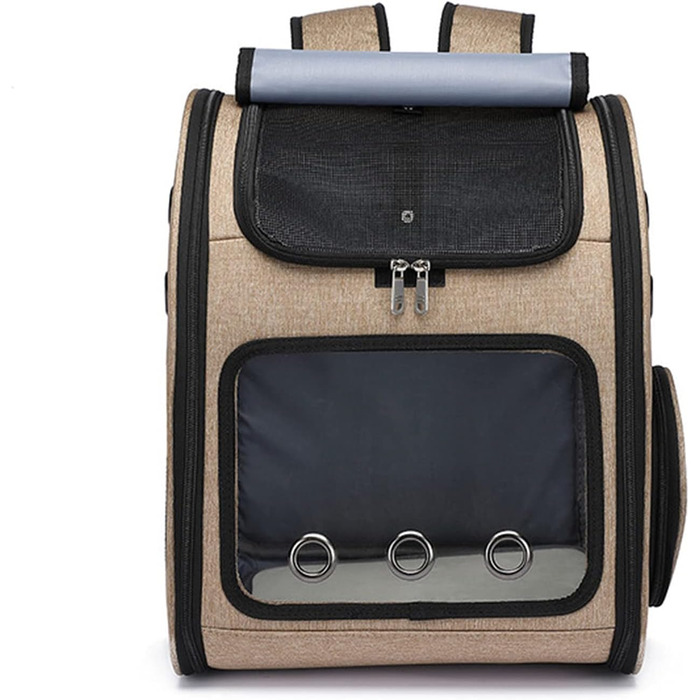 Рюкзак для собак та котів PETCUTE: дихаючий, знімний килимок, складаний, регульований. Підходить для маленьких собак та котів. Колір: хакі