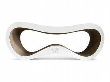 Великий картонний кігтеточка-ліжечко для котів HomeCatty, 75x26x25 см