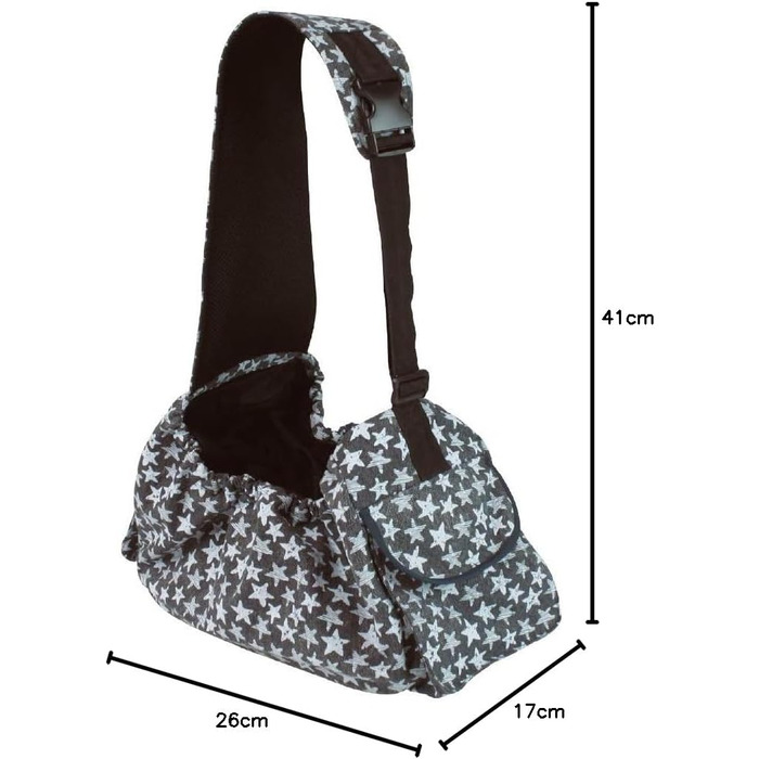 Сумка-переноска для собак та котів Croci Leisure, блакитна, 41x26x17 см