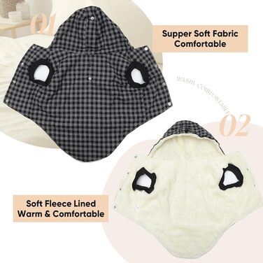 Теплий пуловер Vecomfy для собак з інтегрованим шлейкою, рожевий, XS/M, для маленьких собак та цуценят