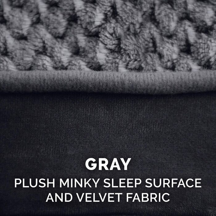 Холодне ліжко для собак Furhaven з гелевим наповнювачем, розмір L, сірий, знімний, washable cover, для собак до 17,2 кг, Minky Plüsch & Samt, Luxe-Liegestuhl-Matratze